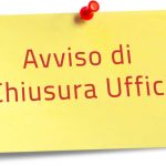 CHIUSURA DEGLI UFFICI COMUNALI  1 GIUGNO tranne P.L. e U.R.P.
