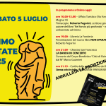 GLI EVENTI DI OGGI SABATO 5 LUGLIO – ANNULLATA LA PROIEZIONE AL CINEMA SOTTO LE STELLE