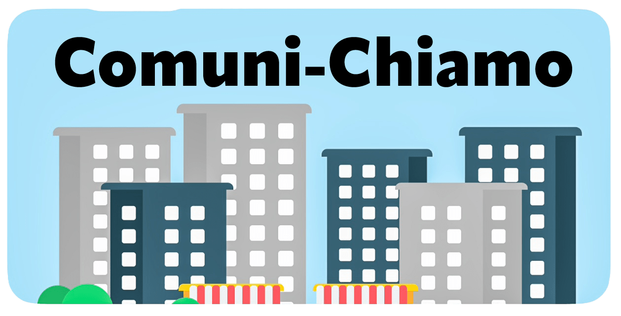 Immagine che riproduce il logo dell'applicazione - serie di palazzi per formare una città