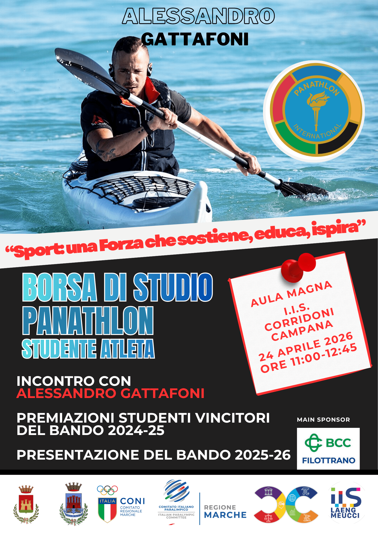 BORSA DI STUDIO PANATHLON “STUDENTE ATLETA”