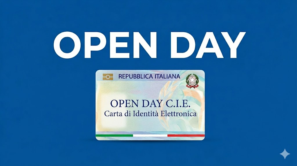Al momento stai visualizzando C.I.E. OPEN DAY Carta di Identità Elettronica