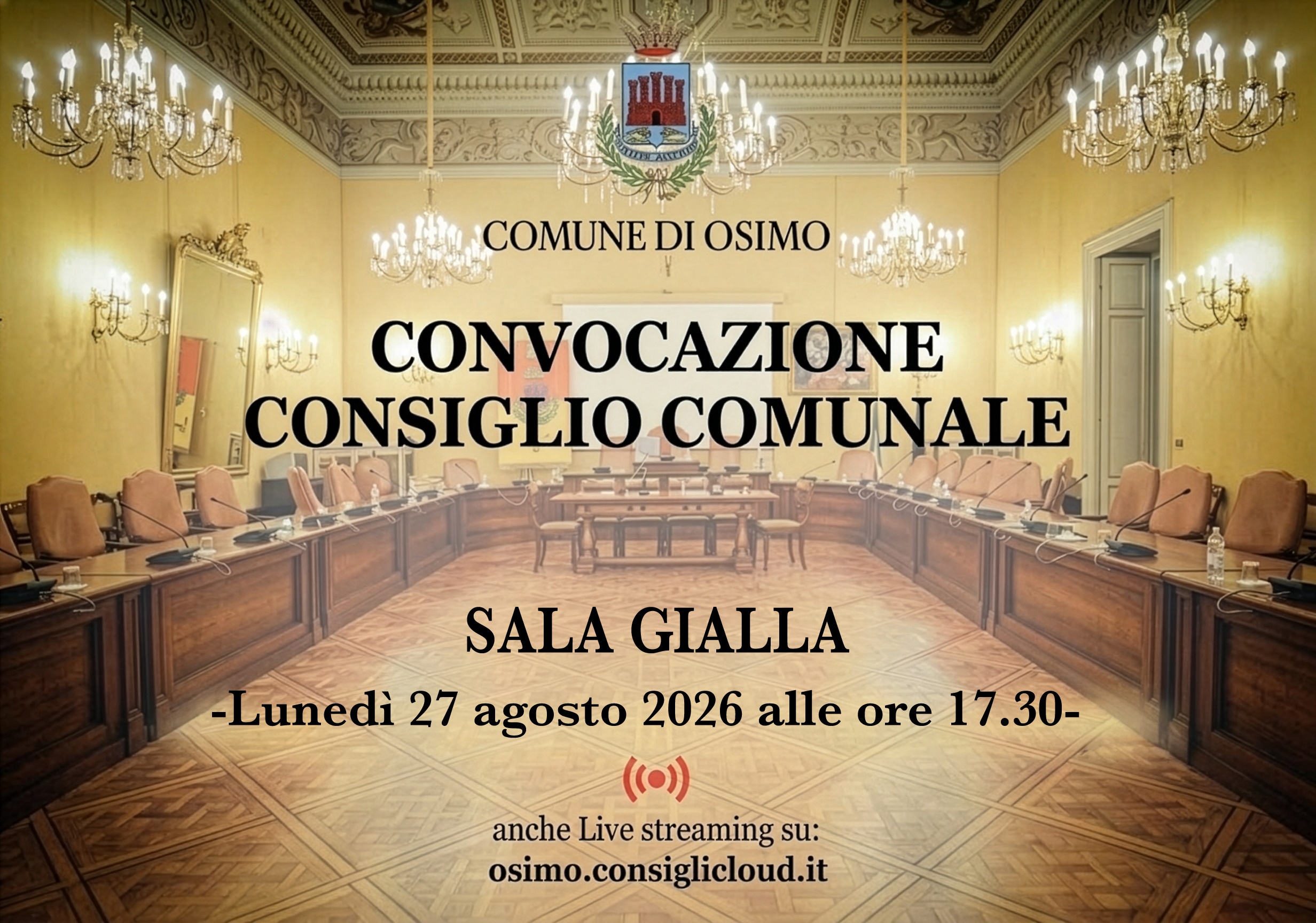 Al momento stai visualizzando CONVOCAZIONE CONSIGLIO 27 agosto ore 17.30