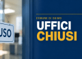 CHIUSURA UFFICI tranne URP e PL – valido 19 settembre