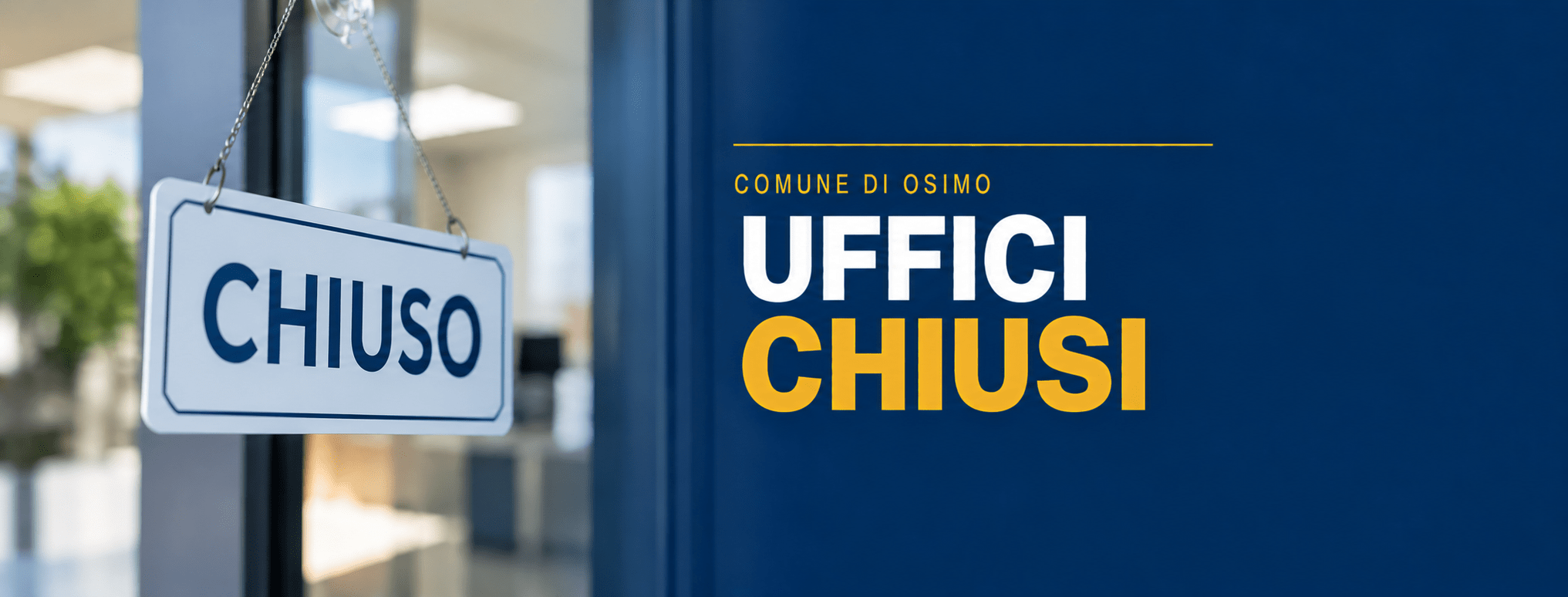 Al momento stai visualizzando CHIUSURA UFFICI tranne URP e PL – valido 19 settembre