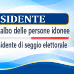 PRESIDENTE DI SEGGIO ELETTORALE scade 31 ottobre