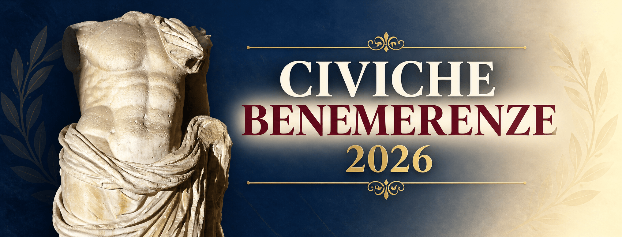 Al momento stai visualizzando CIVICHE BENEMERENZE 2026