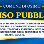 CO-PROGETTAZIONE PER SOSTEGNO DI DISABILI ADULTI – scade 16 novembre