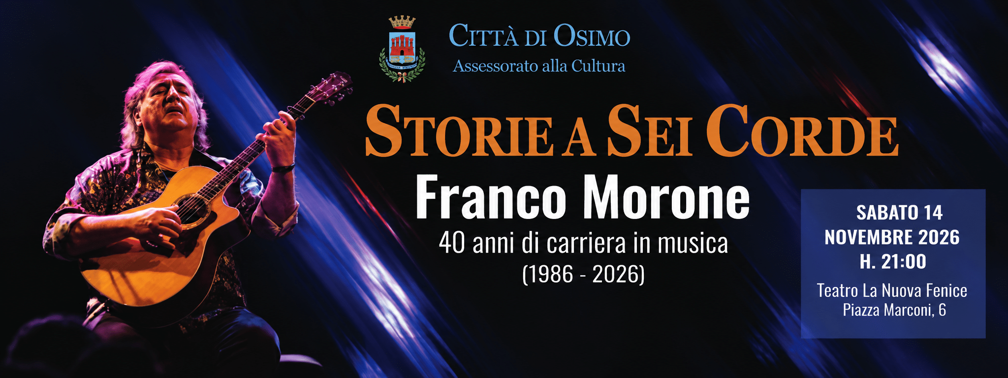 Al momento stai visualizzando FRANCO MORONE: Storie a sei corde – 14 novembre
