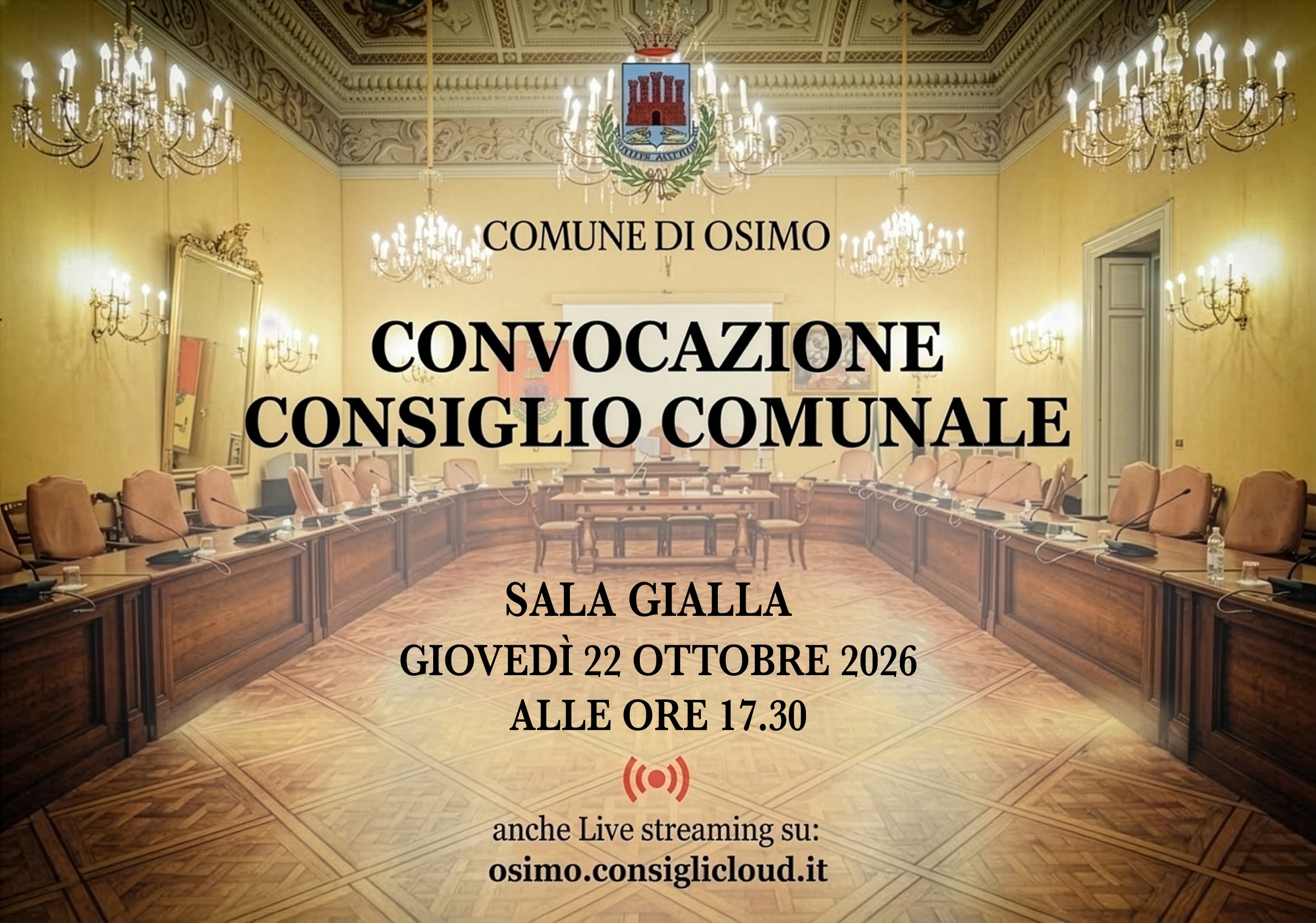 Al momento stai visualizzando Convocazione Consiglio – 22 ottobre ore 17.30