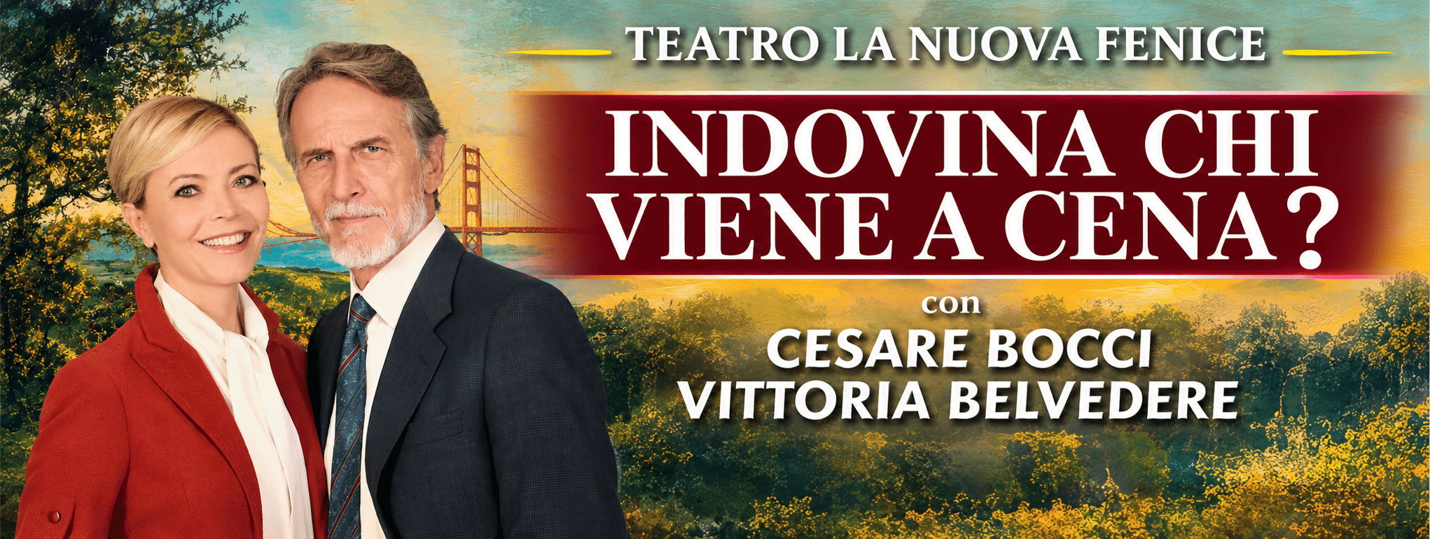 Al momento stai visualizzando INDOVINA CHI VIENE A CENA? Con Cesare Bocci e Vittoria Belvedere – 7 e 8 novembre